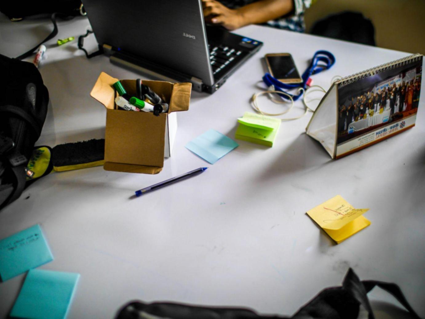 Interactive financial planning session with students working on real budget scenarios